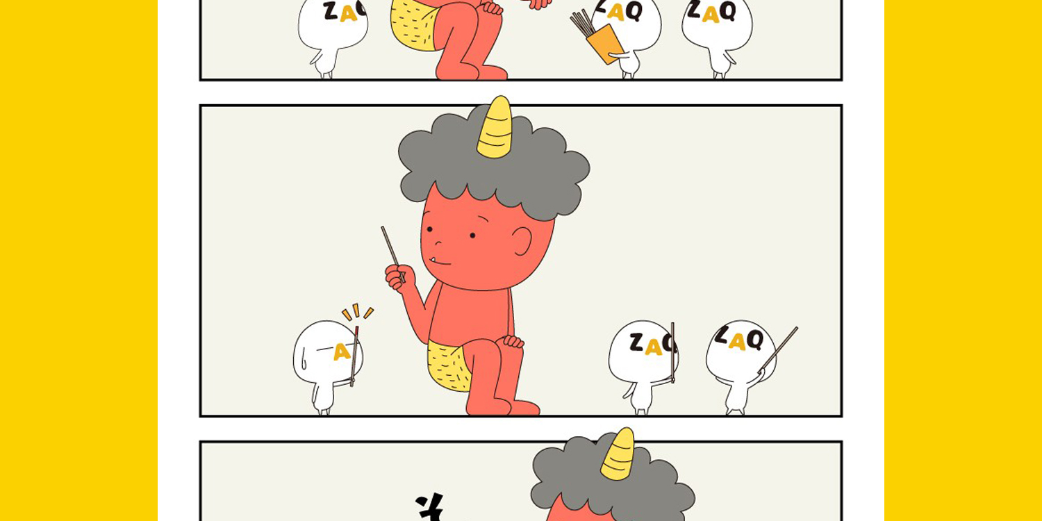 LINEスタンプ ざっくぅ♪シンプル＆おもしろ - ざっくぅパーク（ZAQ）